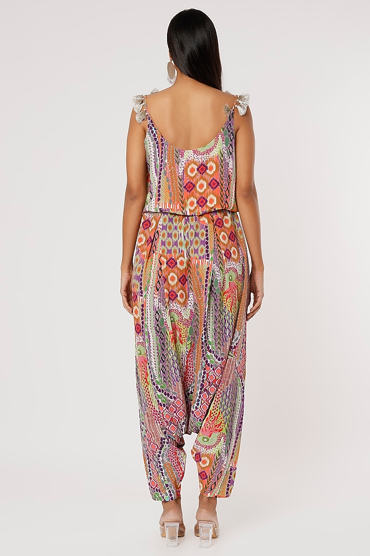 Multi-Coloured Printed Jumpsuit by Payal Singhal at Pernia's Pop Up Shop