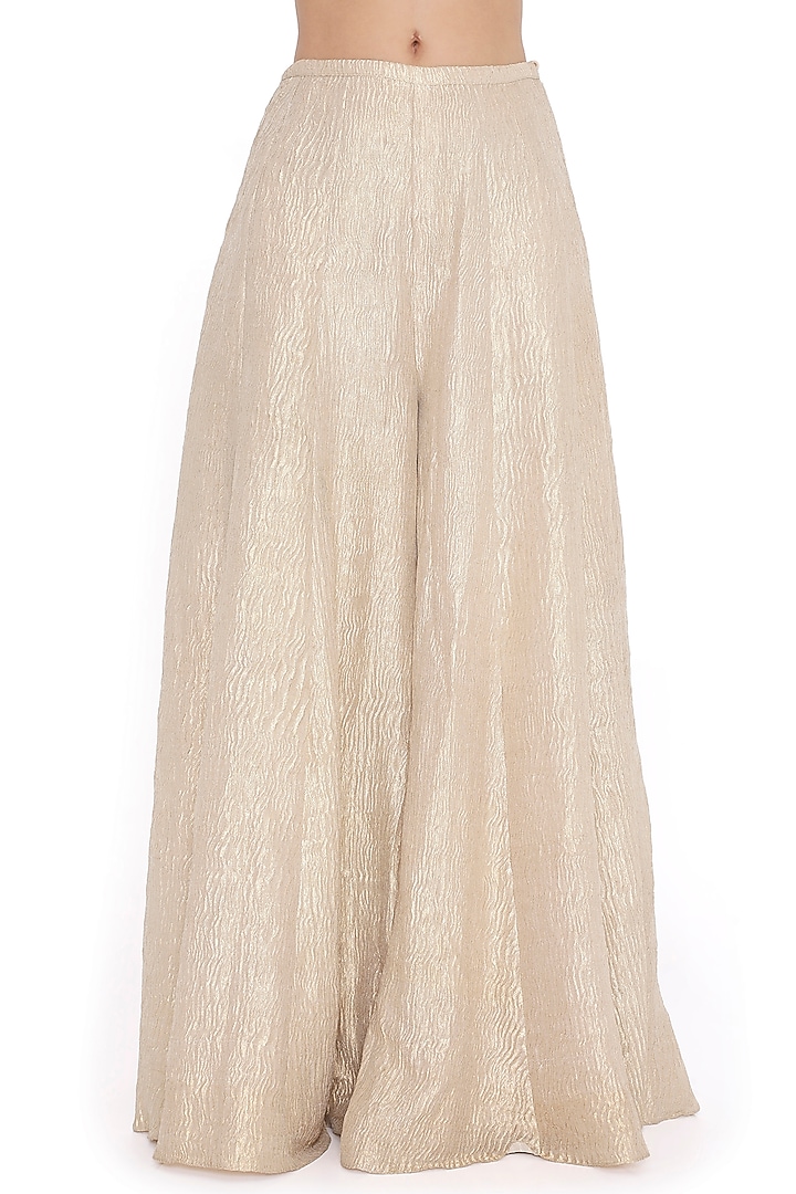 Silver Crush Tissue Wedding Sharara Set by Payal Singhal at Pernia's Pop Up Shop