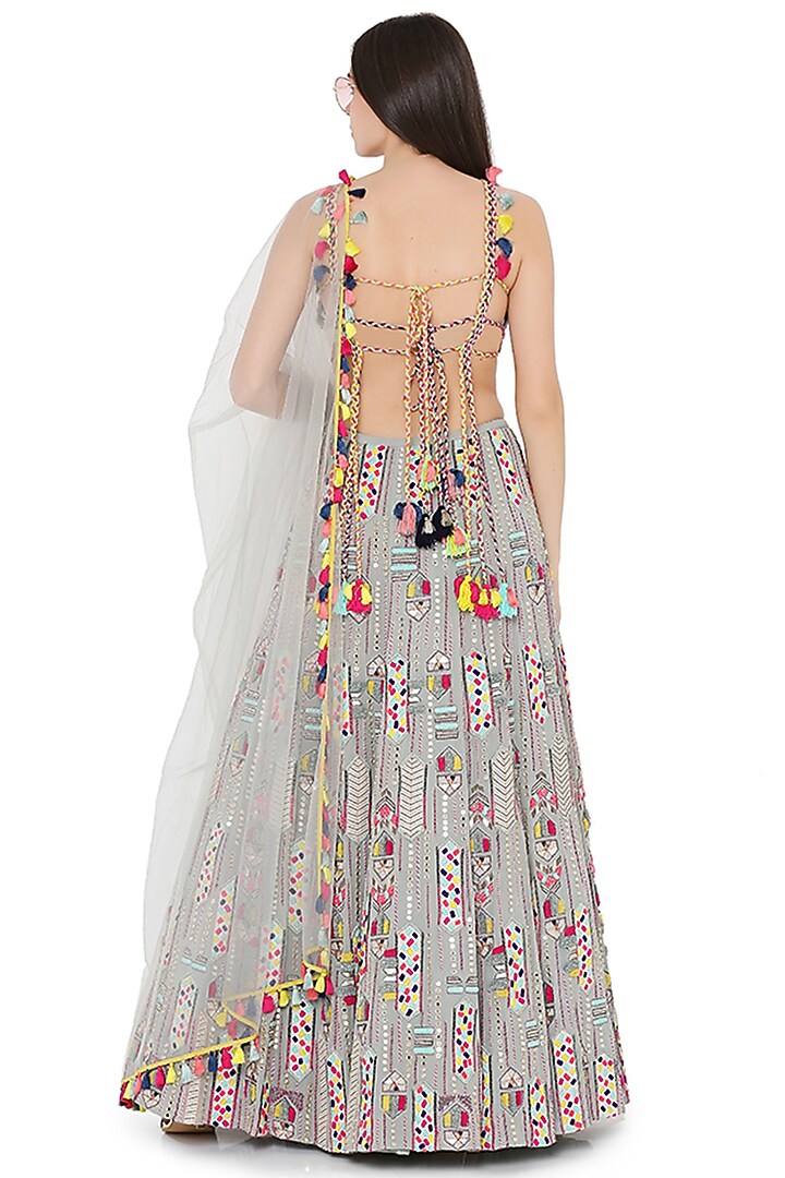Pale Yellow Bridal Lehenga Set by Payal Singhal at Pernia's Pop Up Shop