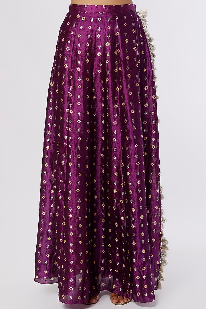 Pink Crepe Pant Set by Payal Singhal at Pernia's Pop Up Shop