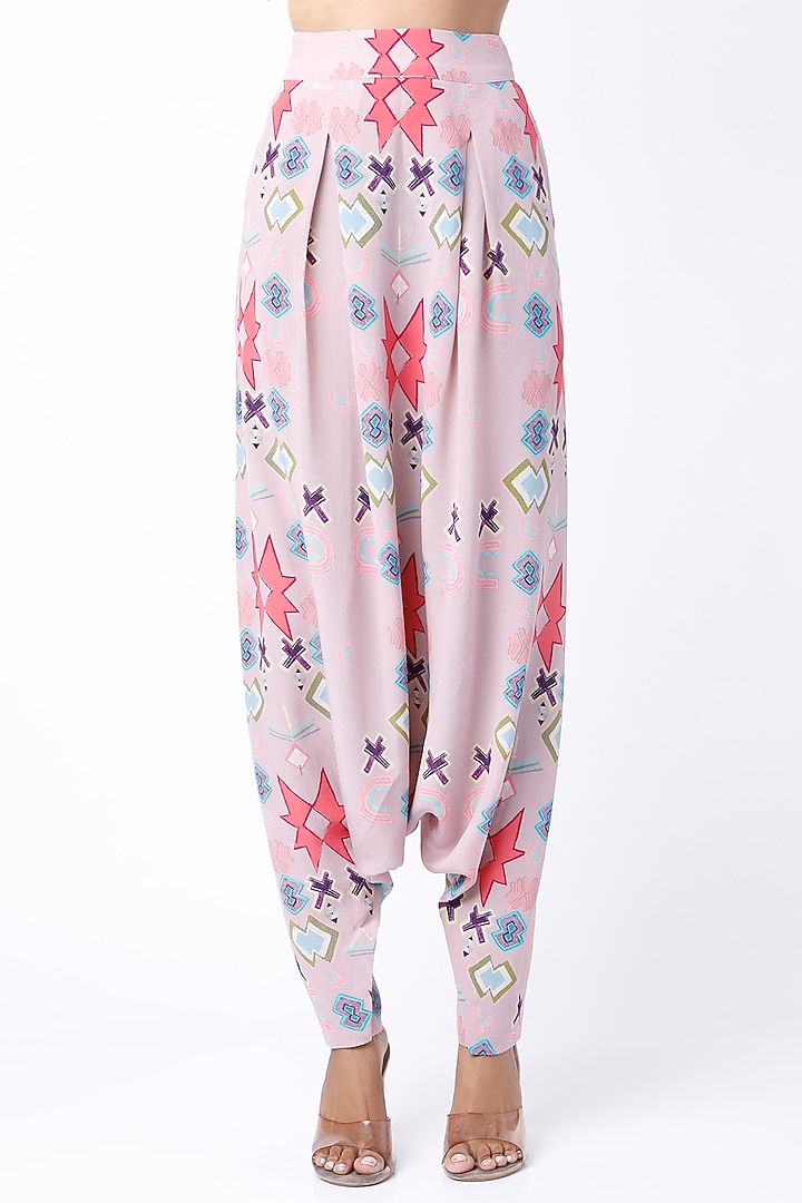 Purple Printed Duster Jacket Set by Payal Singhal at Pernia's Pop Up Shop