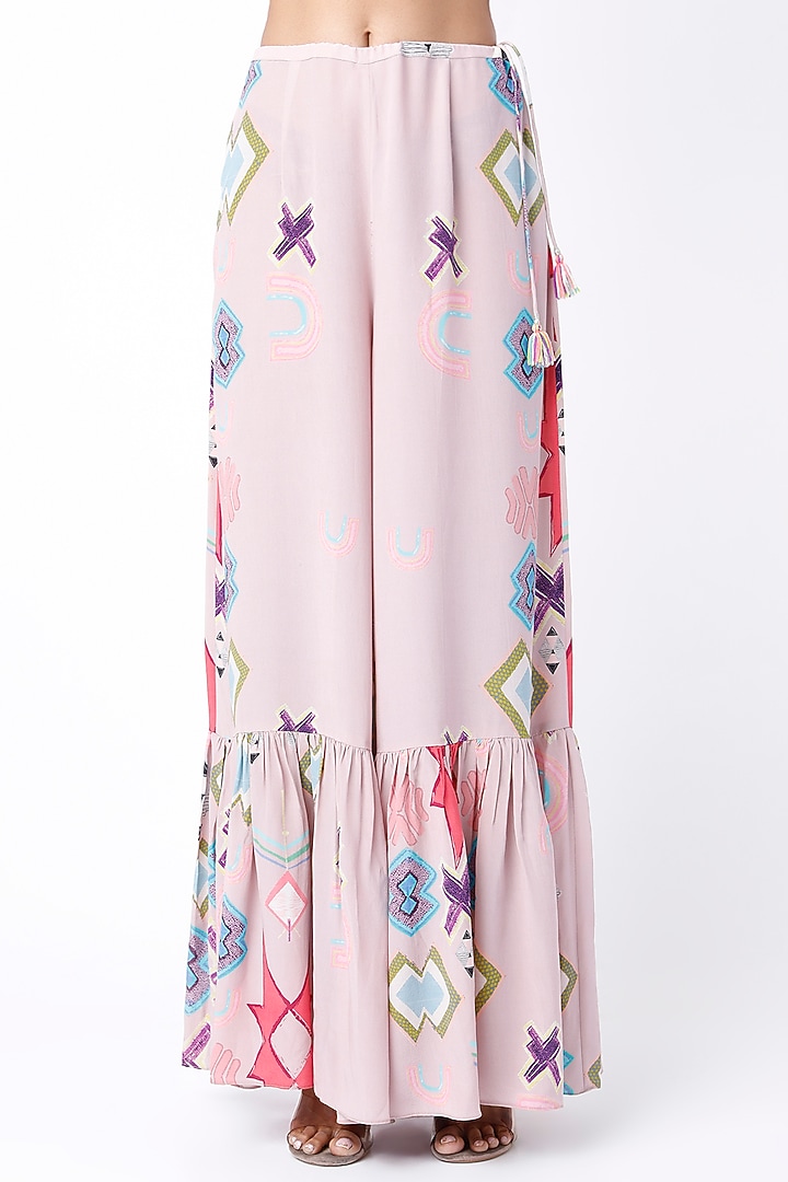White Printed Kurta Set by Payal Singhal at Pernia's Pop Up Shop