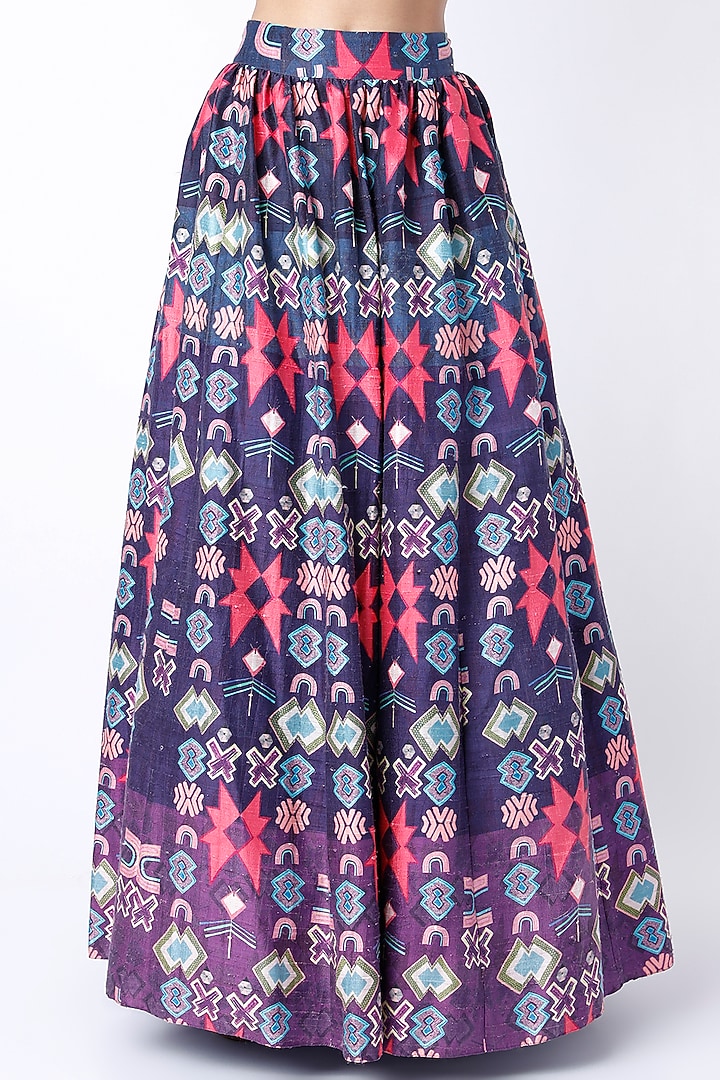 Purple Printed Wedding Lehenga Set by Payal Singhal at Pernia's Pop Up Shop