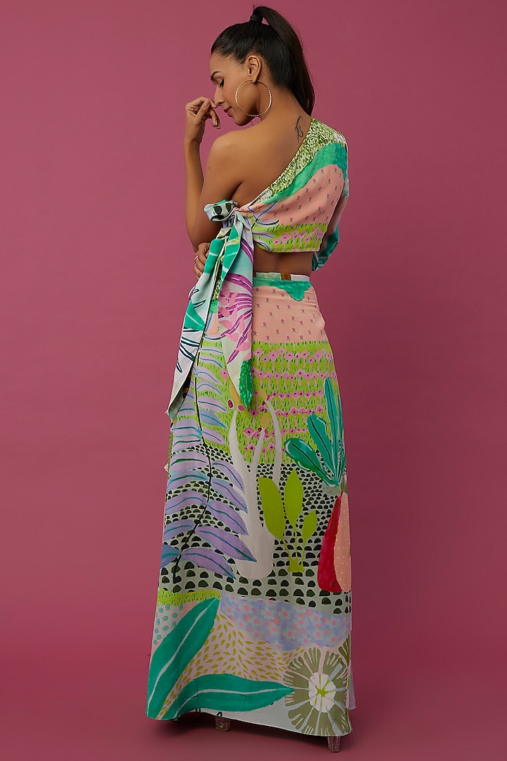 Multi-Colored Printed Skirt Set by PS Pret by Payal Singhal at Pernia's Pop Up Shop