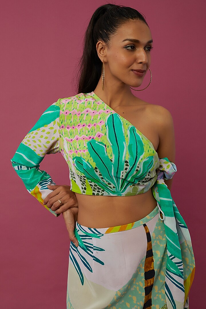 Multi-Colored Printed Skirt Set by PS Pret by Payal Singhal at Pernia's Pop Up Shop
