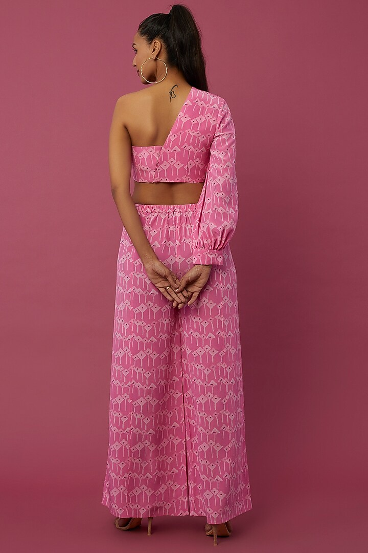 Pink Digital Printed Pant Set by PS Pret by Payal Singhal at Pernia's Pop Up Shop