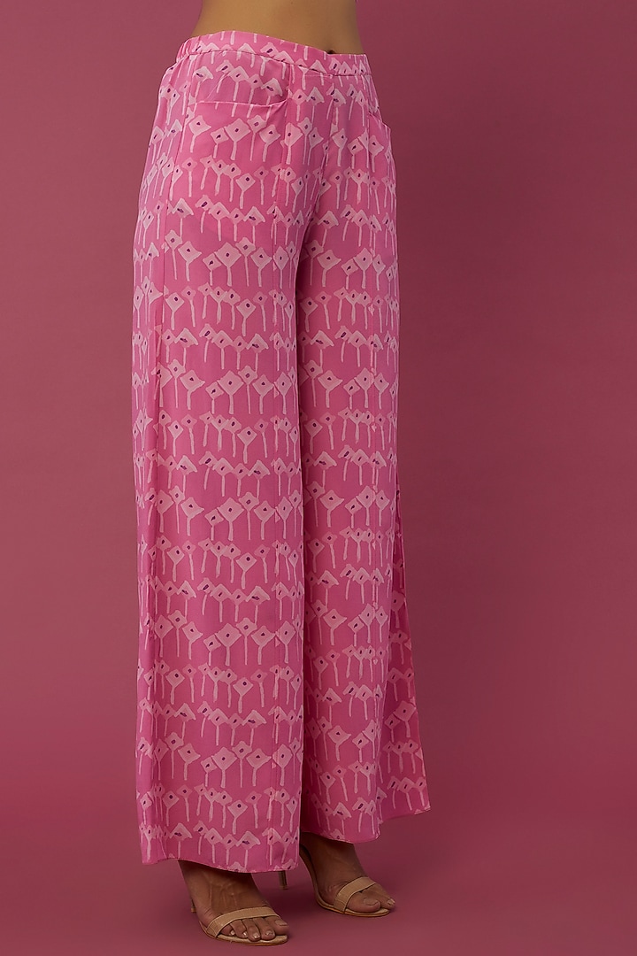 Pink Digital Printed Pant Set by PS Pret by Payal Singhal at Pernia's Pop Up Shop