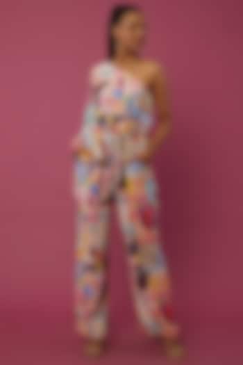 Multi-Colored Printed Jumpsuit by Payal Singhal