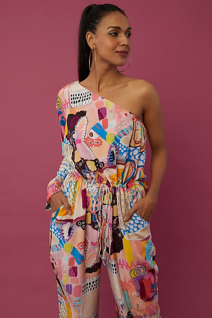 Multi-Colored Printed Jumpsuit by PS Pret by Payal Singhal at