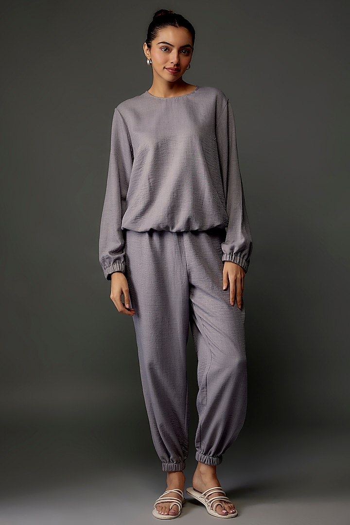 Grey Linen Co-Ord Set by PS Pret by Payal Singhal