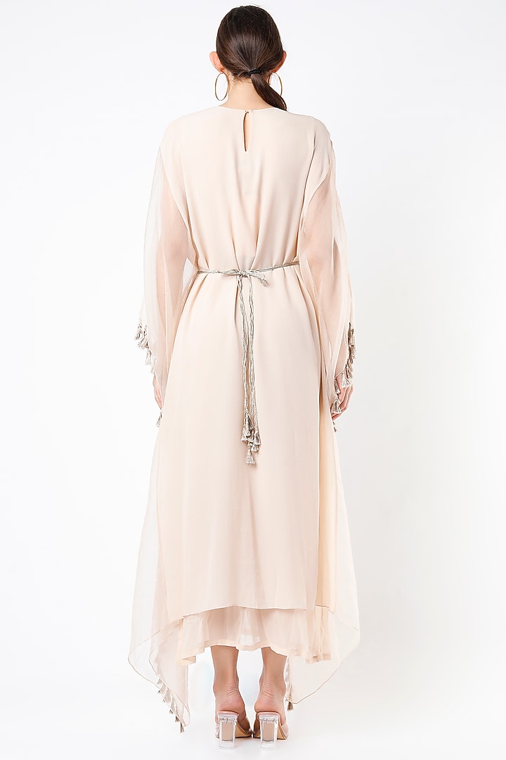 Blush Pink Embroidered Kaftan by Payal Singhal at Pernia's Pop Up Shop