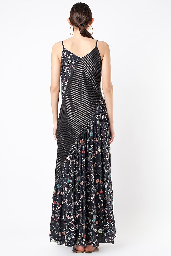 Black Forest Printed Vacation Dress by PS Pret by Payal Singhal at Pernia's Pop Up Shop