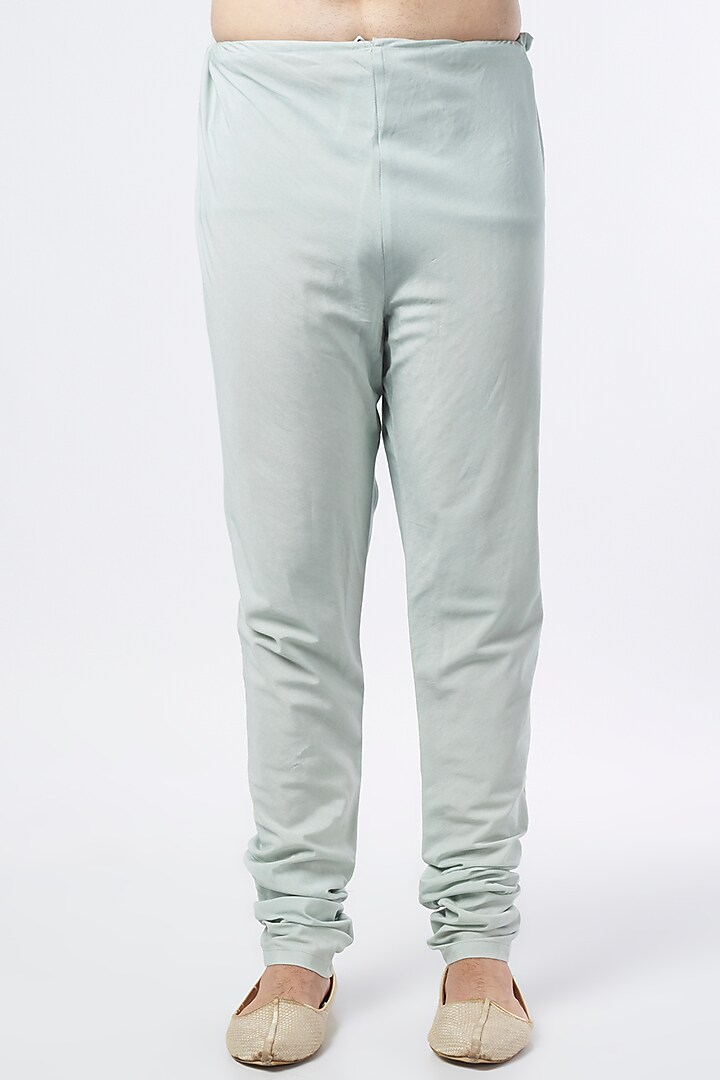 Pale Blue Embroidered Bomber Kurta Set by Payal Singhal Men at Pernia's Pop Up Shop
