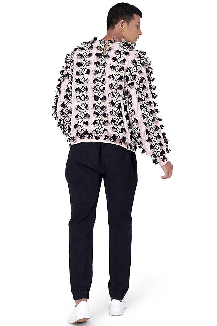 Black Denim Pant Set by Payal Singhal Men at Pernia's Pop Up Shop