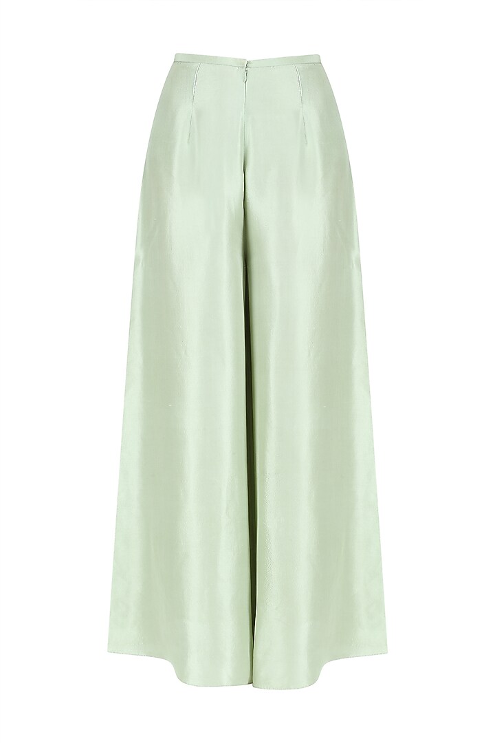 Mint chantilly lace off shoulder kurta set available only at Pernia's Pop Up Shop.