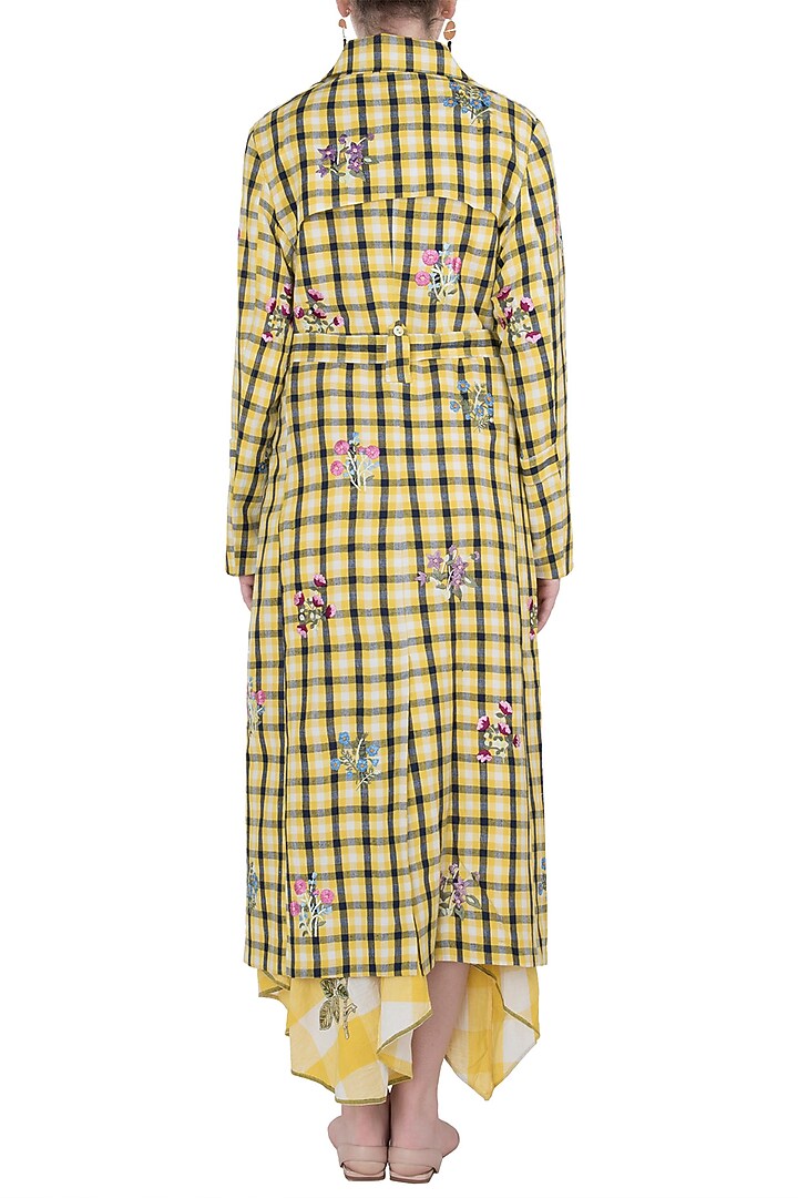 Yellow embroidered jacket available only at Pernia's Pop Up Shop.