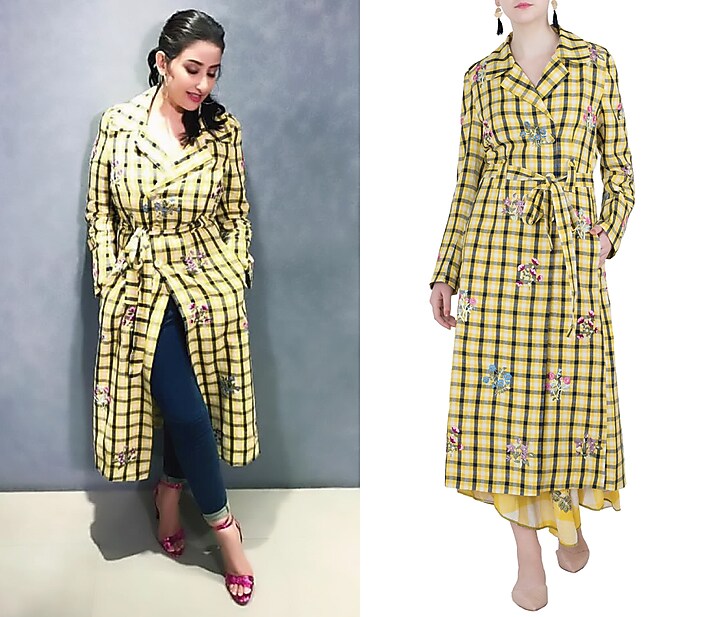 Yellow embroidered jacket available only at Pernia's Pop Up Shop.