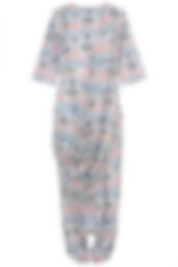 Cream Printed Top With Pants & Attached Dupatta by PS Pret by Payal Singhal at Pernia's Pop Up Shop