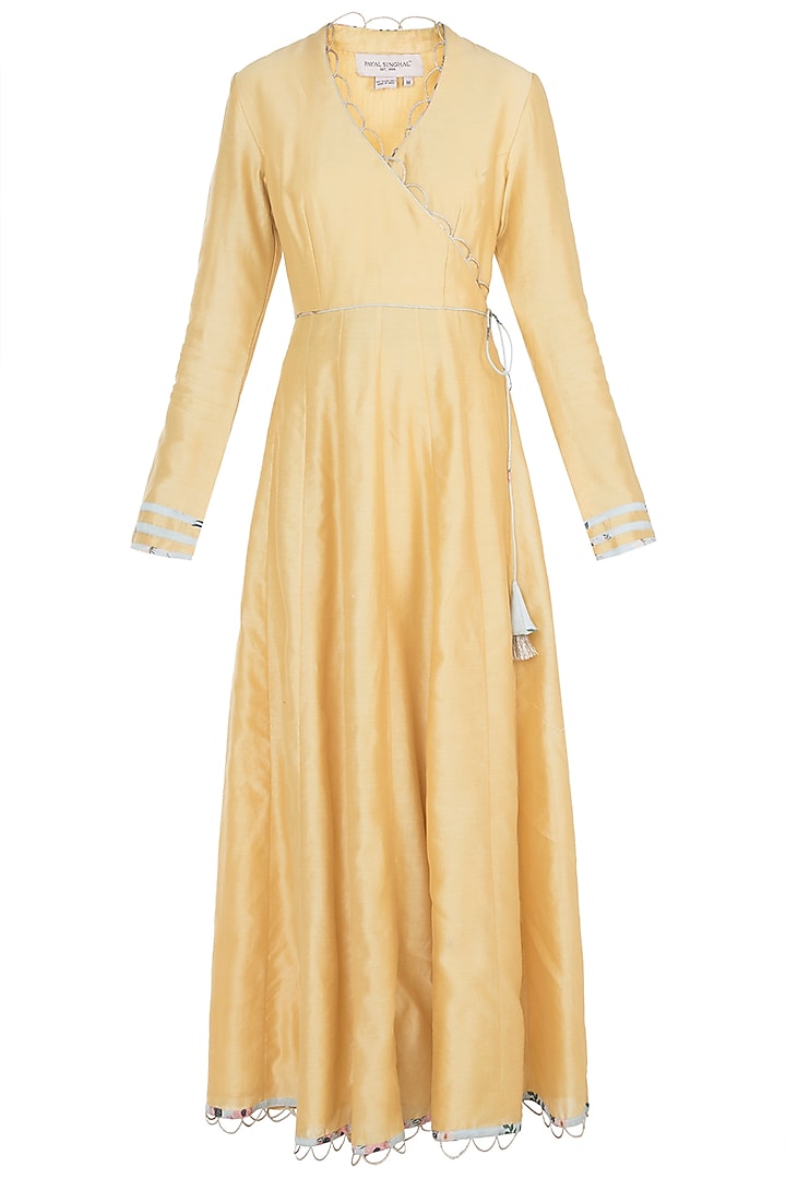 Pale Yellow Kurta With Churidaar Pants & Printed Dupatta by PS Pret by Payal Singhal at Pernia's Pop Up Shop
