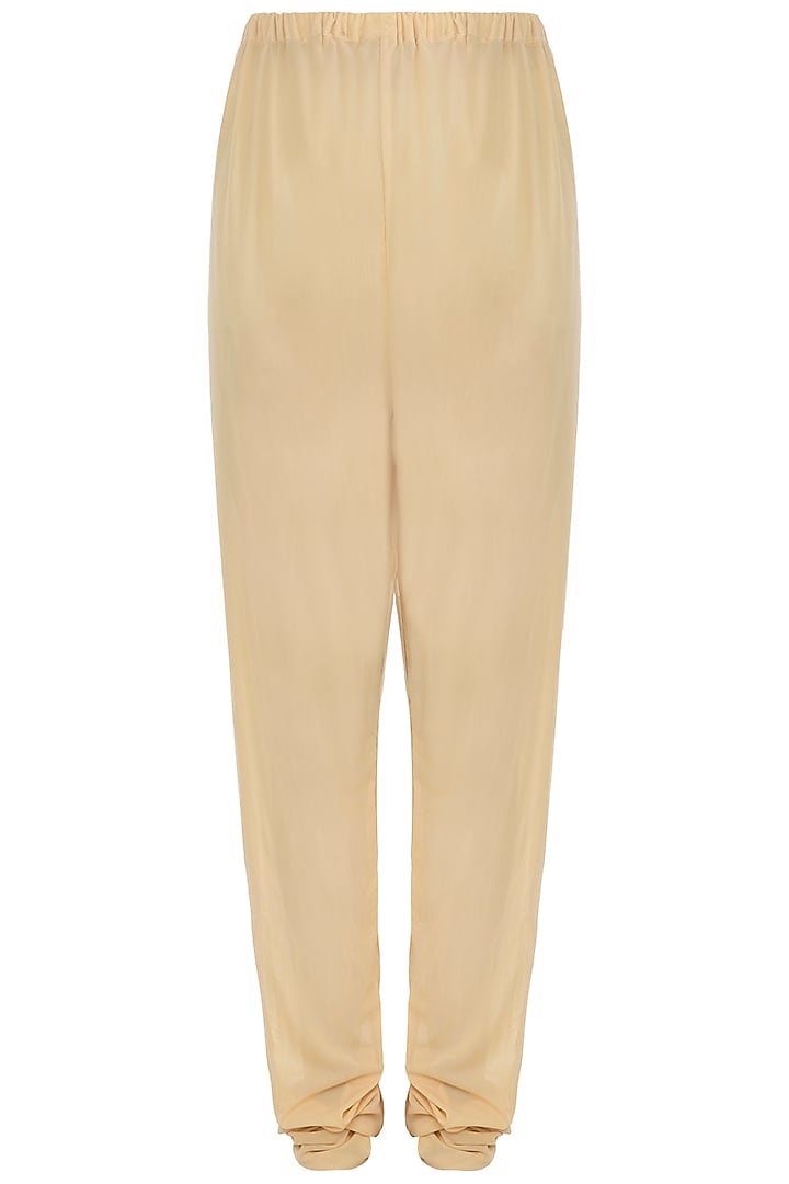 Pale Yellow Kurta With Churidaar Pants & Printed Dupatta by PS Pret by Payal Singhal at Pernia's Pop Up Shop