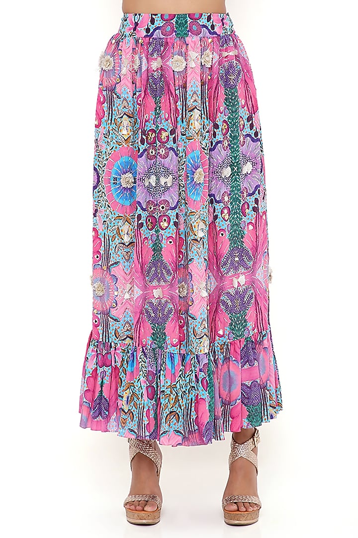 Multi-Coloured Printed Jacket Set by Payal Singhal at Pernia's Pop Up Shop