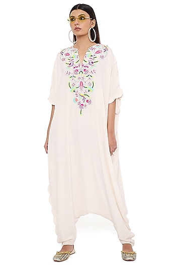 Stone Embroidered Jumpsuit by Payal Singhal at Pernia's Pop Up Shop