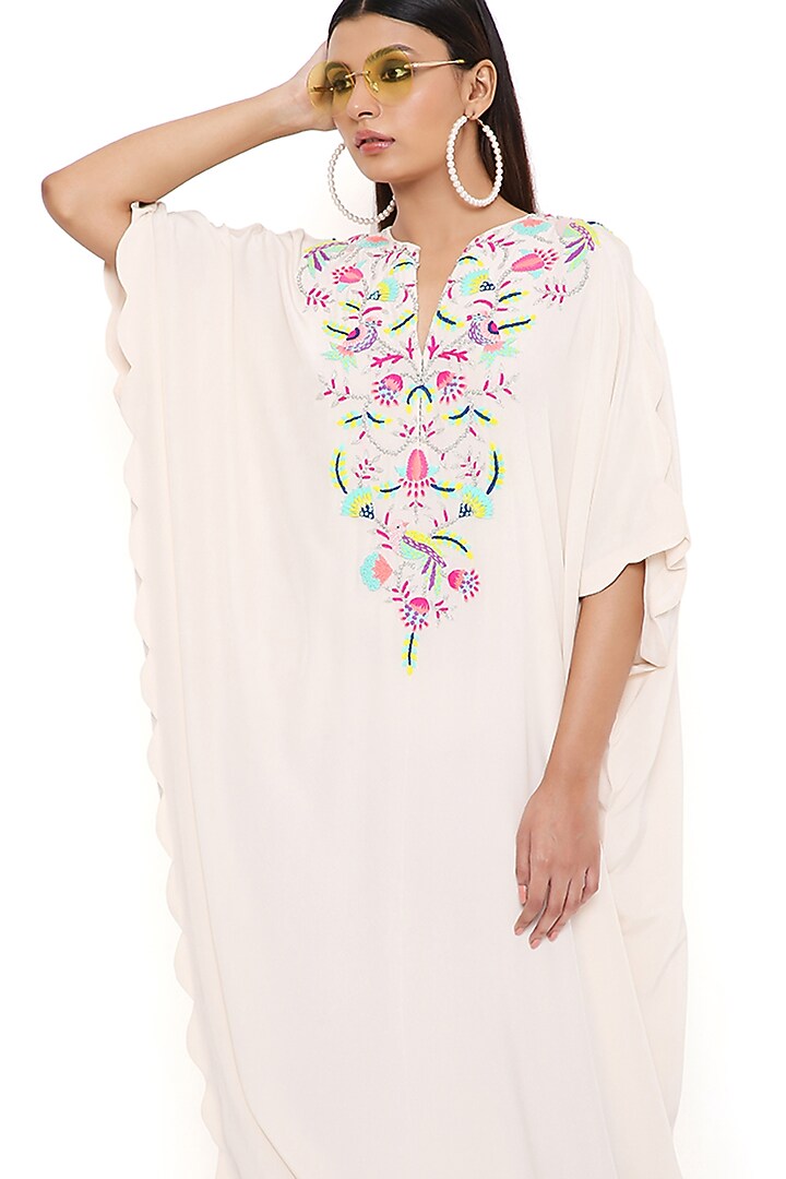 Stone Embroidered Jumpsuit by Payal Singhal at Pernia's Pop Up Shop