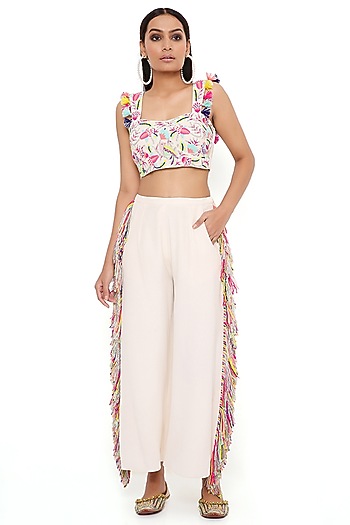 Stone Crepe Pant Set by Payal Singhal at Pernia's Pop Up Shop