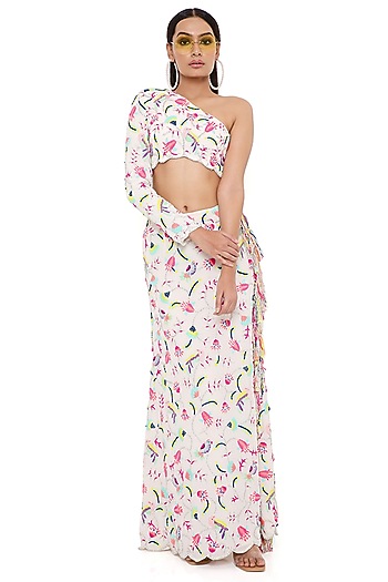 Stone Embroidered Skirt Set by Payal Singhal at Pernia's Pop Up Shop