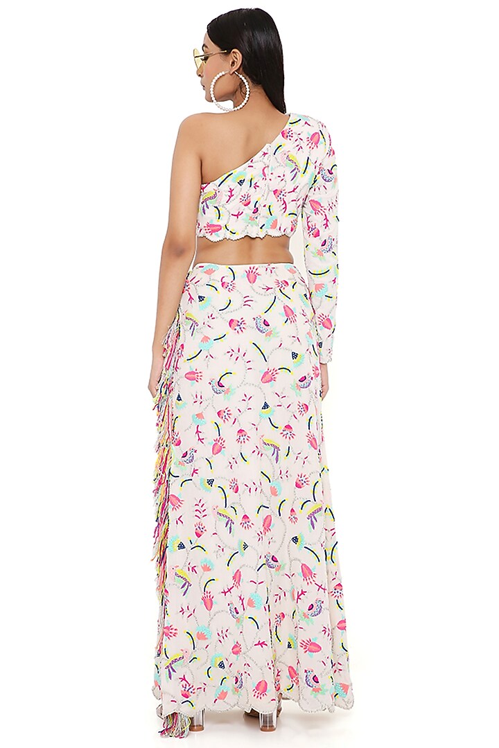 Stone Embroidered Skirt Set by Payal Singhal at Pernia's Pop Up Shop