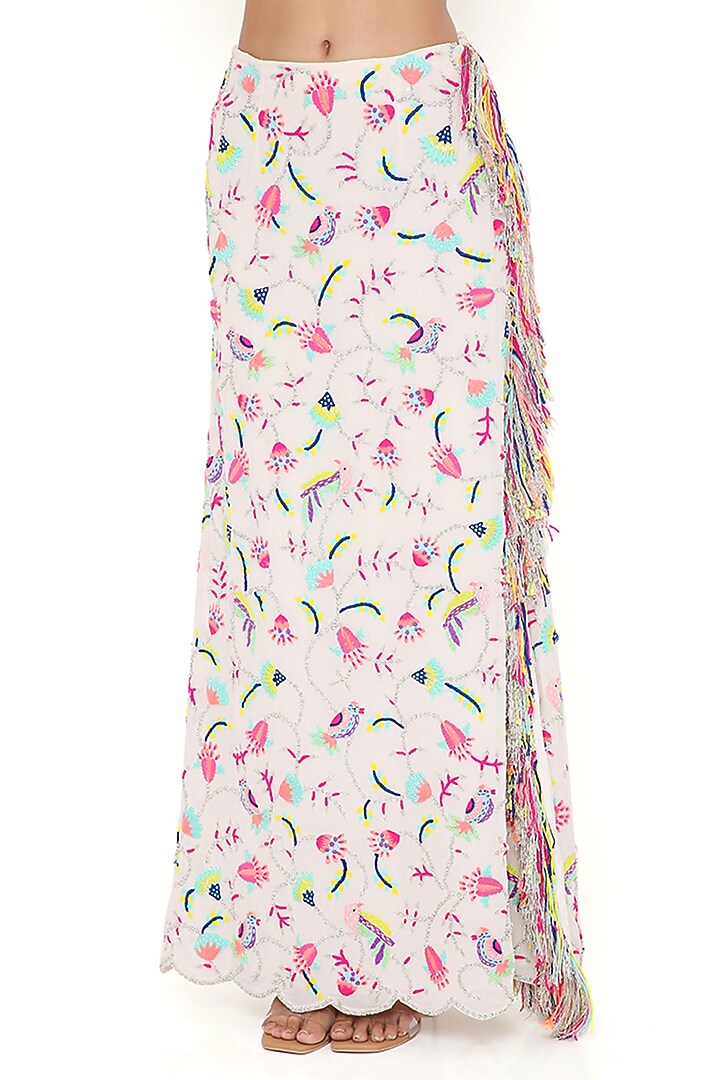 Stone Embroidered Skirt Set by Payal Singhal at Pernia's Pop Up Shop