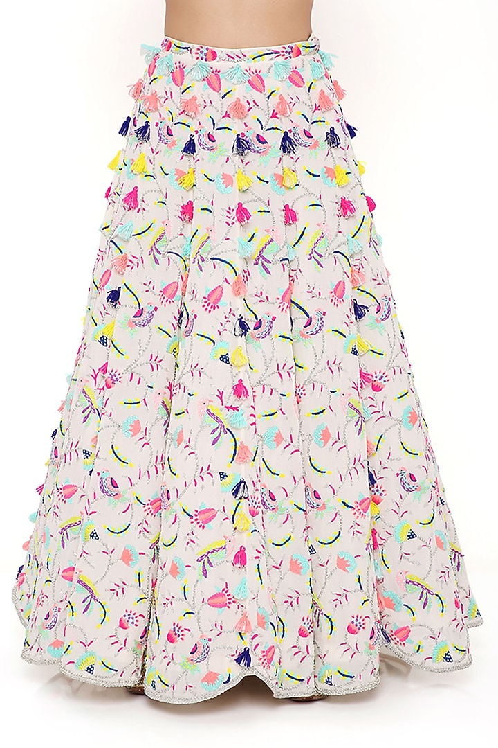 Stone Embroidered Bridal Lehenga Set by Payal Singhal at Pernia's Pop Up Shop