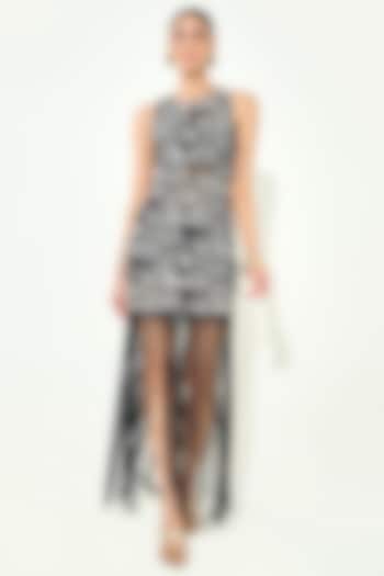 Black Knit Maxi Summer Dress by QALA CLOTHING at Pernia's Pop Up Shop