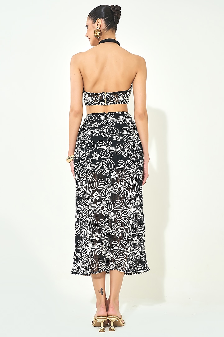 Black Knit Maxi Summer Dress by QALA CLOTHING at Pernia's Pop Up Shop