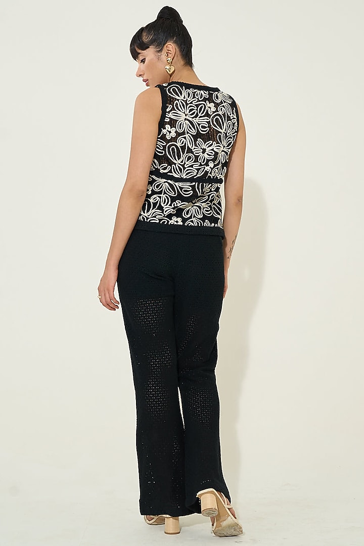 Black Knit Co-Ord Set by QALA CLOTHING at Pernia's Pop Up Shop