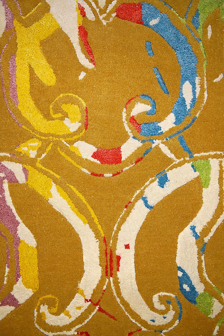 Multi-Colored Abstract Hand-Tufted Carpet by QAALEEN at Pernia's Pop Up Shop