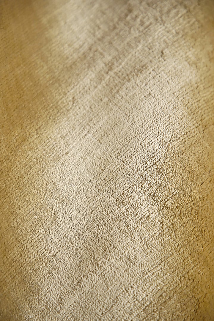 Golden Handcrafted Carpet by QAALEEN at Pernia's Pop Up Shop