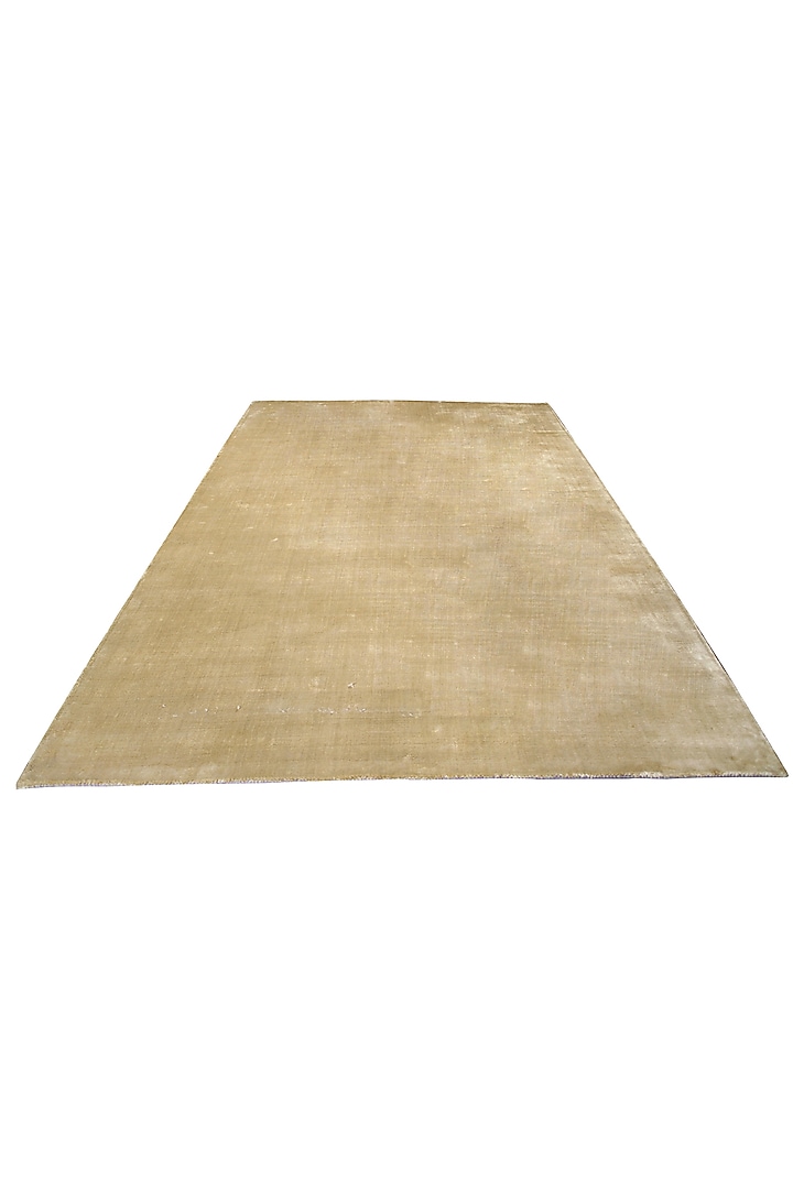 Golden Handcrafted Carpet by QAALEEN at Pernia's Pop Up Shop