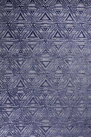 Midnight Blue Handcrafted Carpet by QAALEEN