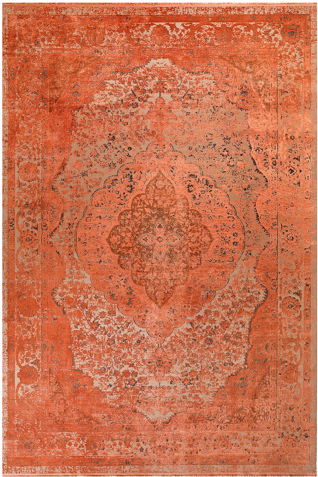 Rust Handcrafted Carpet by QAALEEN at Pernia's Pop Up Shop