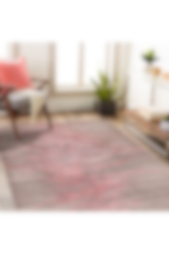 Grey-Pink Handcrafted Carpet by QAALEEN at Pernia's Pop Up Shop