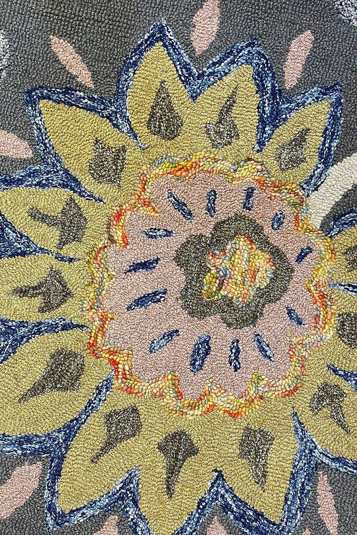 Multi-Colored Handwoven Carpet by QAALEEN at Pernia's Pop Up Shop