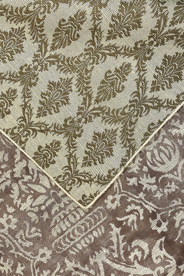 Light Brown Bamboo Silk Handcrafted Rug by QAALEEN at Pernia's Pop Up Shop