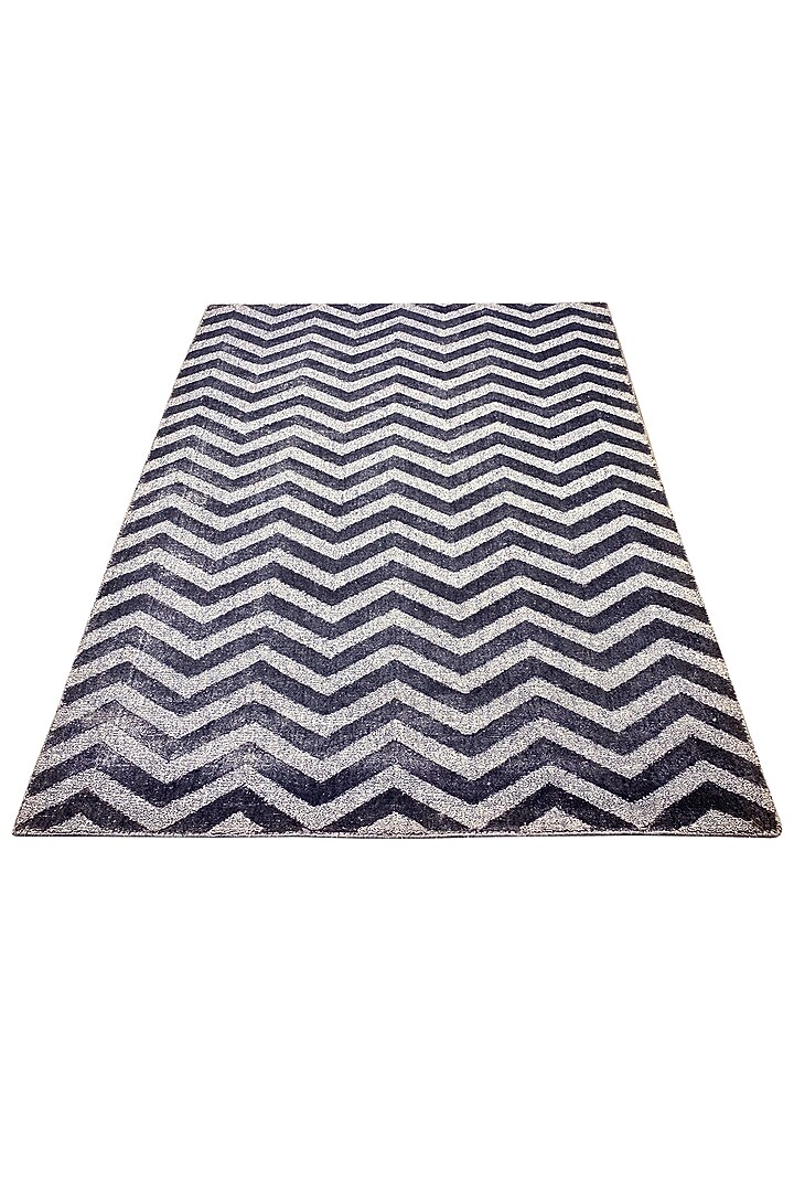 Indigo Handcrafted Rug by QAALEEN at Pernia's Pop Up Shop
