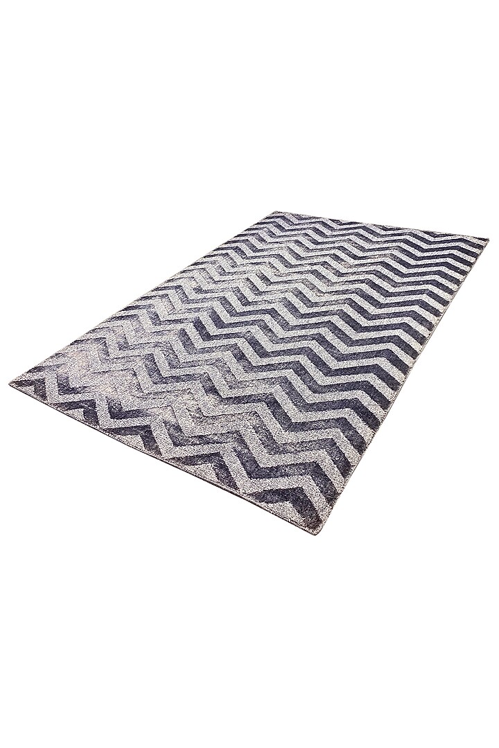 Indigo Handcrafted Rug by QAALEEN at Pernia's Pop Up Shop