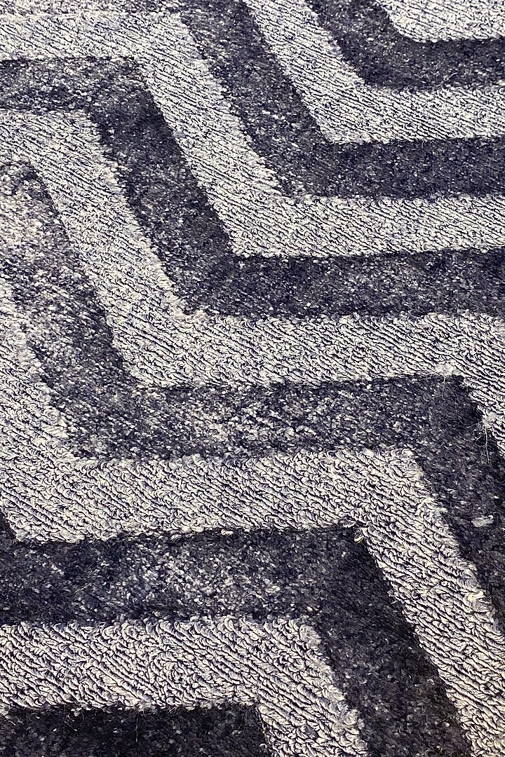 Indigo Handcrafted Rug by QAALEEN at Pernia's Pop Up Shop
