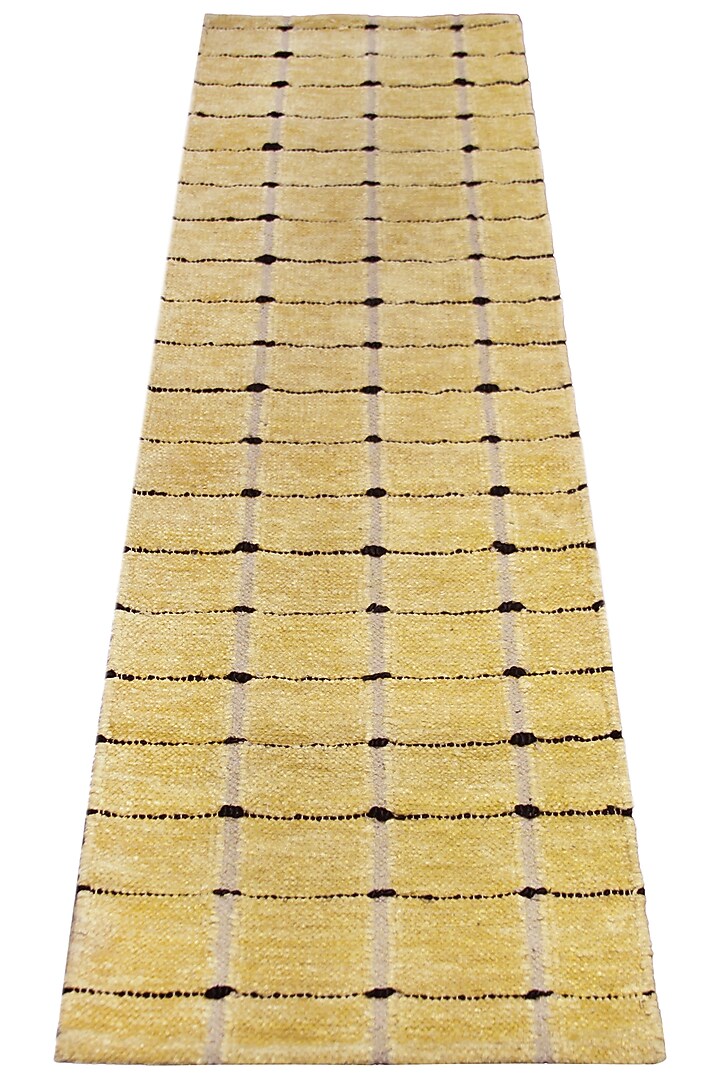Yellow Handcrafted Carpet by QAALEEN at Pernia's Pop Up Shop