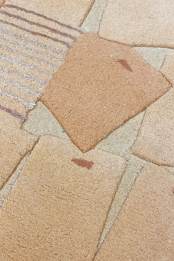 Orange Hand-Tufted Rug by QAALEEN at Pernia's Pop Up Shop