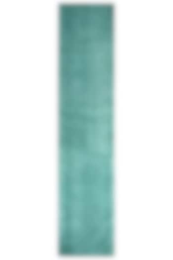 Aqua Blue Hand-Tufted Rug by QAALEEN