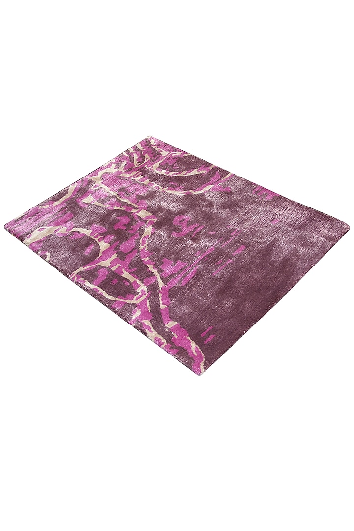 Pink & Brown Handcrafted Carpet by QAALEEN at Pernia's Pop Up Shop